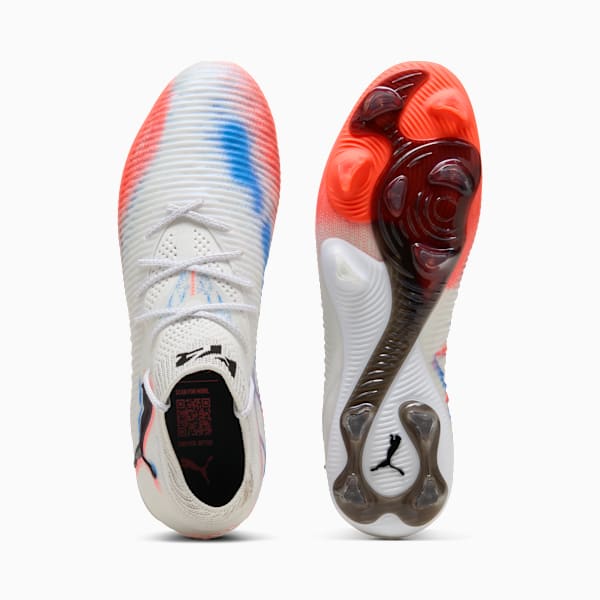 FUTURE 8 ULTIMATE FG Unisex, PUMA White-PUMA Black-Glowing Red, extralarge