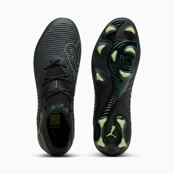 FUTURE 8 ULTIMATE FG Unisex, PUMA Black-Fizzy Light-Green Terrain, extralarge