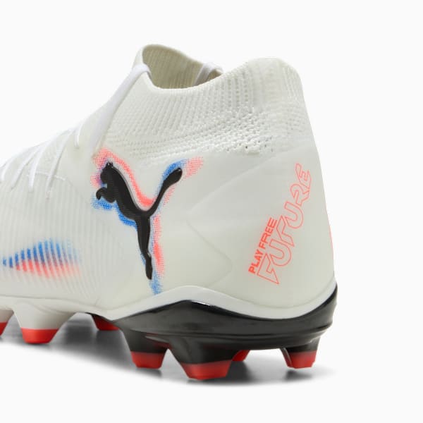 FUTURE 8 PRO FG/AG Football Boots Unisex, PUMA White-PUMA Black-Glowing Red, extralarge