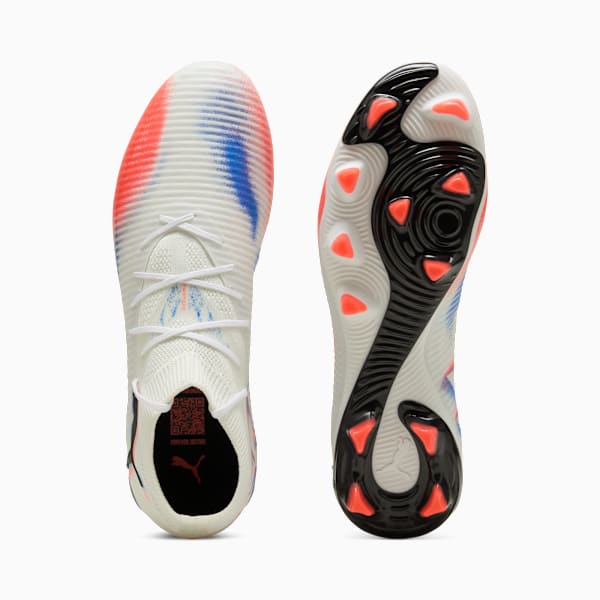 FUTURE 8 PRO FG/AG Football Boots Unisex, PUMA White-PUMA Black-Glowing Red, extralarge