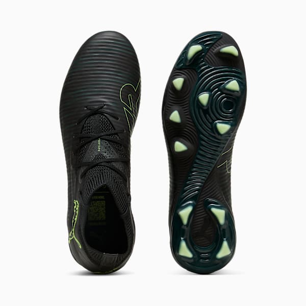 FUTURE 8 PRO FG/AG Football Boots Unisex, PUMA Black-Fizzy Light-Green Terrain, extralarge