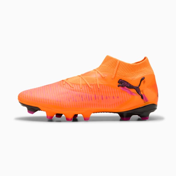 Chaussures de soccer FUTURE 8 PRO FG/AG Unisexe, Heat Fire-PUMA Black-Ravish, extralarge