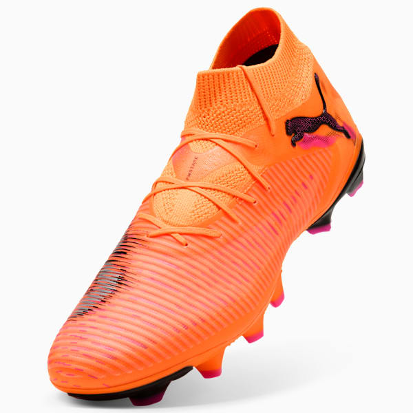 Chaussures de soccer FUTURE 8 PRO FG/AG Unisexe, Heat Fire-PUMA Black-Ravish, extralarge