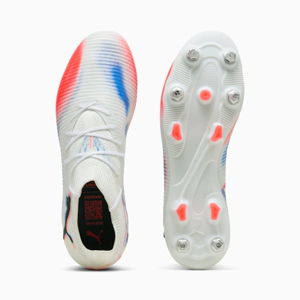 FUTURE 8 PRO MxSG Football Boots Unisex, PUMA White-PUMA Black-Glowing Red, extralarge-GBR