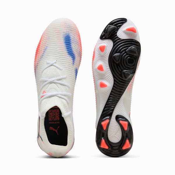 FUTURE 8 MATCH FG/AG Football Boots Unisex, PUMA White-PUMA Black-Glowing Red, extralarge