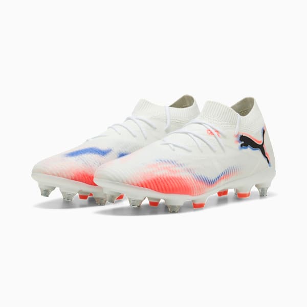 FUTURE 8 MATCH MxSG Football Boots Unisex, PUMA White-PUMA Black-Glowing Red, extralarge-GBR