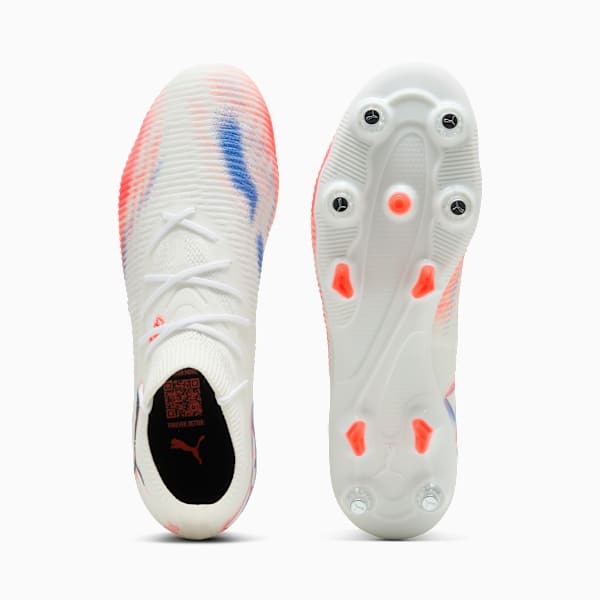 FUTURE 8 MATCH MxSG Football Boots Unisex, PUMA White-PUMA Black-Glowing Red, extralarge-GBR