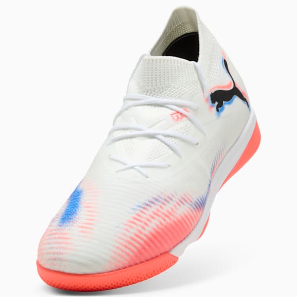FUTURE 8 MATCH IT Football Boots Unisex, PUMA White-PUMA Black-Glowing Red, extralarge