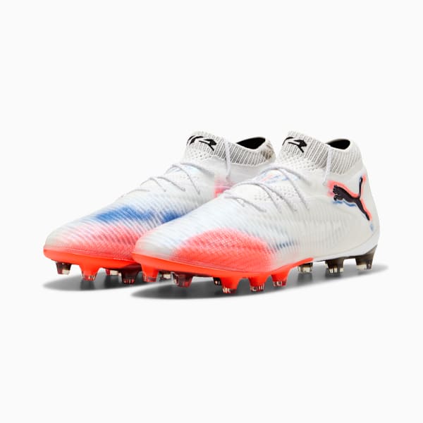 FUTURE 8 ULTIMATE AG Football Boots Women, PUMA White-PUMA Black-Glowing Red, extralarge-GBR