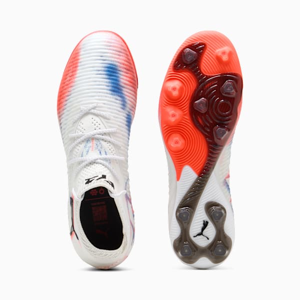 FUTURE 8 ULTIMATE AG Football Boots Women, PUMA White-PUMA Black-Glowing Red, extralarge-GBR