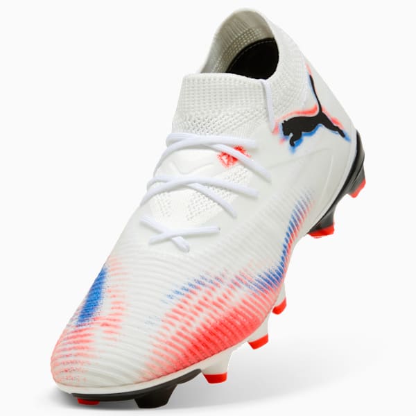 FUTURE 8 MATCH FG/AG Women, PUMA White-PUMA Black-Glowing Red, extralarge
