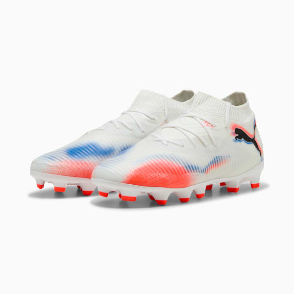 FUTURE 8 PRO FG/AG Jr Youth, PUMA White-PUMA Black-Glowing Red, extralarge