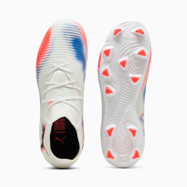 FUTURE 8 PRO FG/AG Jr Youth, PUMA White-PUMA Black-Glowing Red, extralarge