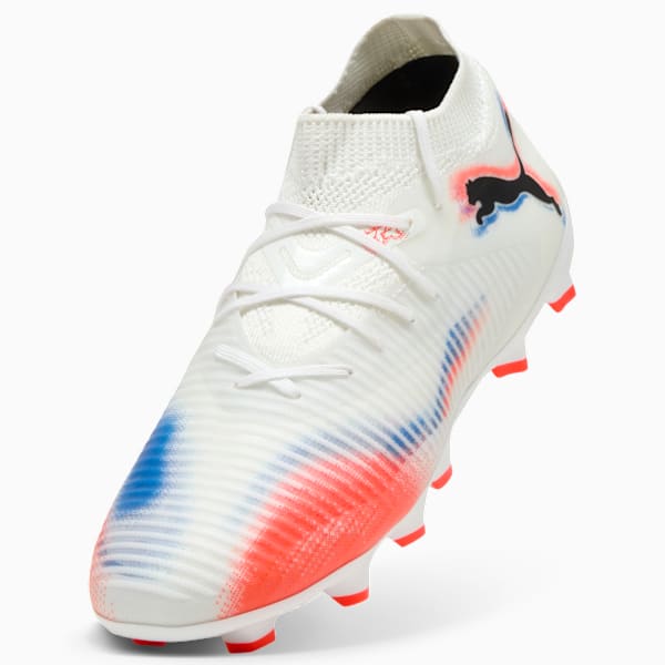 FUTURE 8 PRO FG/AG Jr Youth, PUMA White-PUMA Black-Glowing Red, extralarge