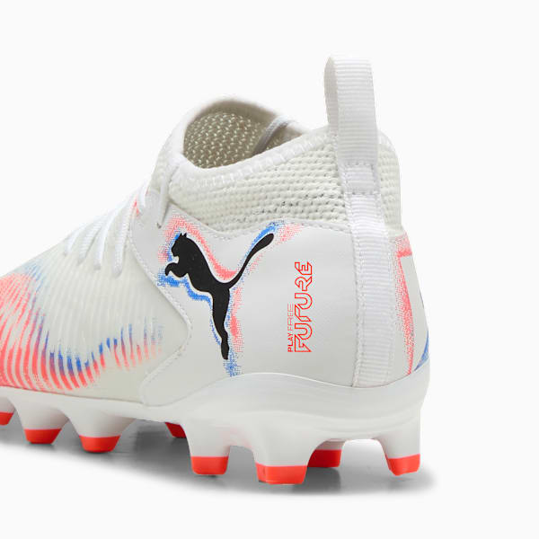FUTURE 8 MATCH FG/AG Football Boots Youth, PUMA White-PUMA Black-Glowing Red, extralarge