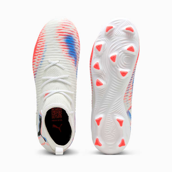 FUTURE 8 MATCH FG/AG Football Boots Youth, PUMA White-PUMA Black-Glowing Red, extralarge