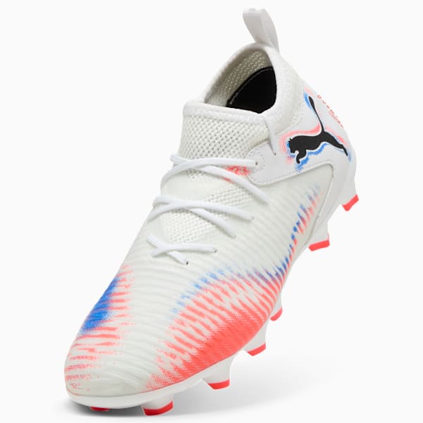 FUTURE 8 MATCH FG/AG Football Boots Youth, PUMA White-PUMA Black-Glowing Red, extralarge