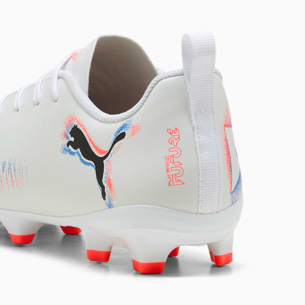 FUTURE 8 PLAY FG/AG Football Boots Youth, PUMA White-PUMA Black-Glowing Red, extralarge-GBR