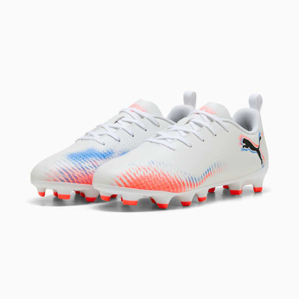 FUTURE 8 PLAY FG/AG Football Boots Youth, PUMA White-PUMA Black-Glowing Red, extralarge-GBR