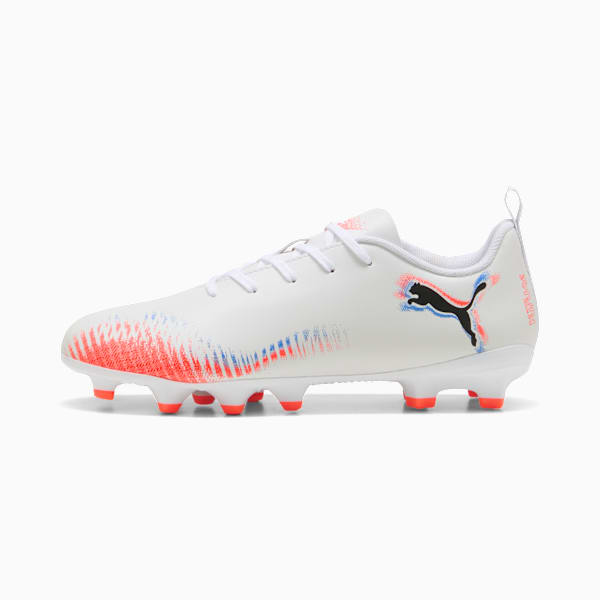 FUTURE 8 PLAY FG/AG Football Boots Youth, PUMA White-PUMA Black-Glowing Red, extralarge-GBR