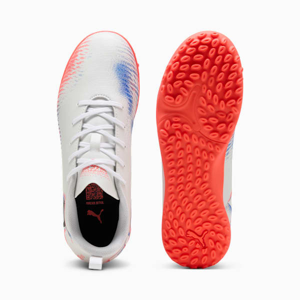 FUTURE 8 PLAY TT Football Boots Youth, PUMA White-PUMA Black-Glowing Red, extralarge-GBR