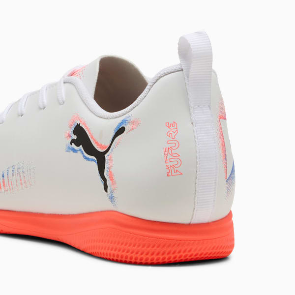 FUTURE 8 PLAY Futsal Boots Youth, PUMA White-PUMA Black-Glowing Red, extralarge-GBR