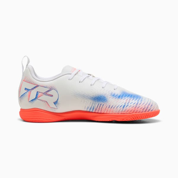 FUTURE 8 PLAY Futsal Boots Youth, PUMA White-PUMA Black-Glowing Red, extralarge-GBR