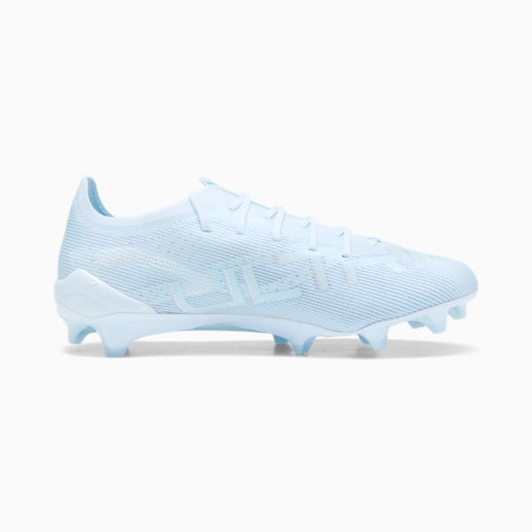 Tacos de fútbol ULTRA 5 ULTIMATE FG para mujer, Icy Blue-PUMA White-Light Aqua, extralarge