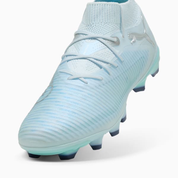 FUTURE 8 PRO LIGHT UP Firm Ground/Artificial Ground Women's Soccer Cleats, Icy Blue-Light Aqua-PUMA White-Lapis Lazuli-PUMA Silver, extralarge