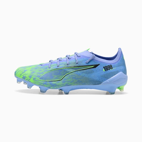 PUMA x CHRISTIAN PULISIC ULTRA 5 ULTIMATE Chasing the Dream Firm Ground Men's Soccer Cleats, Elektro Purple-Green Glare-PUMA Black, extralarge