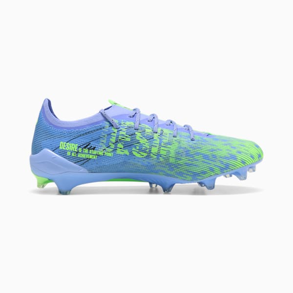 PUMA x CHRISTIAN PULISIC ULTRA 5 ULTIMATE Chasing the Dream Firm Ground Men's Soccer Cleats, Elektro Purple-Green Glare-PUMA Black, extralarge