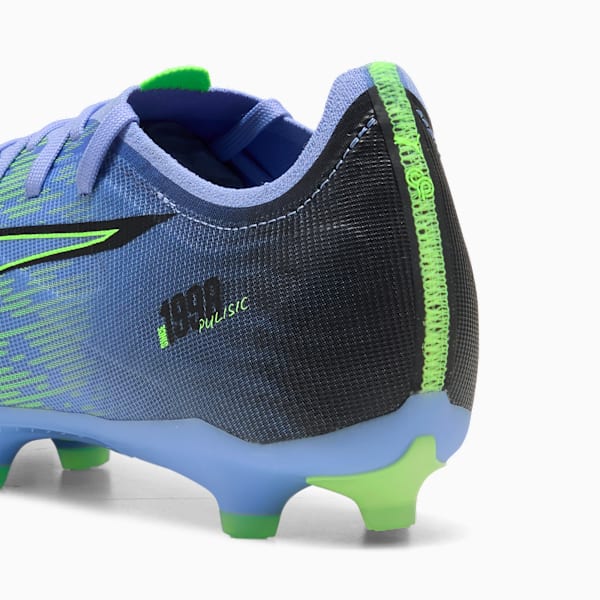 PUMA x CHRISTIAN PULISIC ULTRA 5 MATCH Chasing the Dream Firm Ground/Artificial Ground Men's Soccer Cleats, Elektro Purple-Green Glare, extralarge