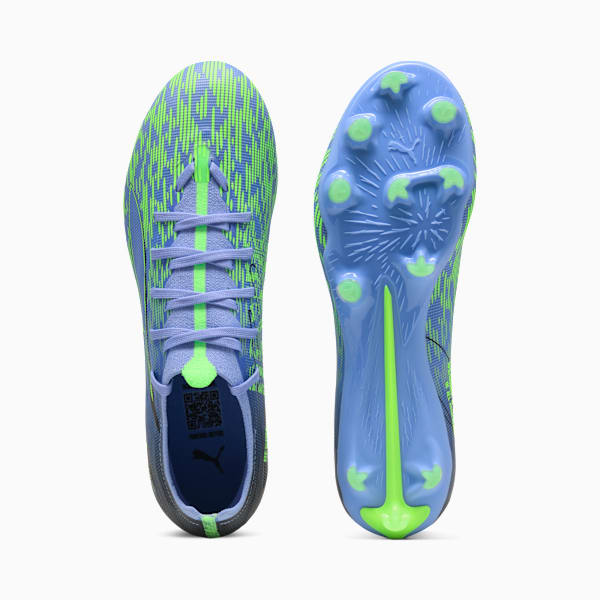 PUMA x CHRISTIAN PULISIC ULTRA 5 MATCH Chasing the Dream Firm Ground/Artificial Ground Men's Soccer Cleats, Elektro Purple-Green Glare, extralarge