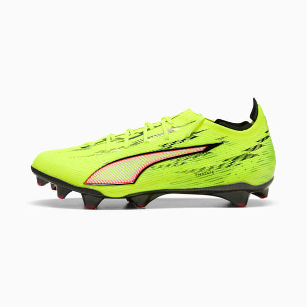ULTRA 6 CARBON Women's Firm Ground Soccer Cleats, Yellow Alert-PUMA Black-Glowing Red-Lime Squeeze, extralarge