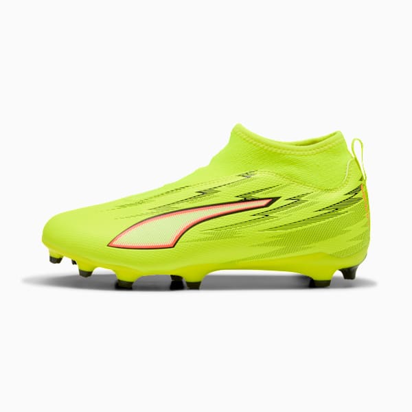 ULTRA 6 MATCH+ LL FG/AG Football Boots Youth, Yellow Alert-PUMA Black-Glowing Red-Lime Squeeze, extralarge-GBR