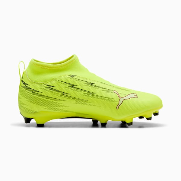 ULTRA 6 MATCH+ LL FG/AG Football Boots Youth, Yellow Alert-PUMA Black-Glowing Red-Lime Squeeze, extralarge-GBR