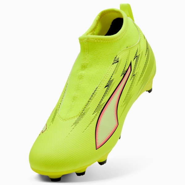 ULTRA 6 MATCH+ LL FG/AG Football Boots Youth, Yellow Alert-PUMA Black-Glowing Red-Lime Squeeze, extralarge-GBR