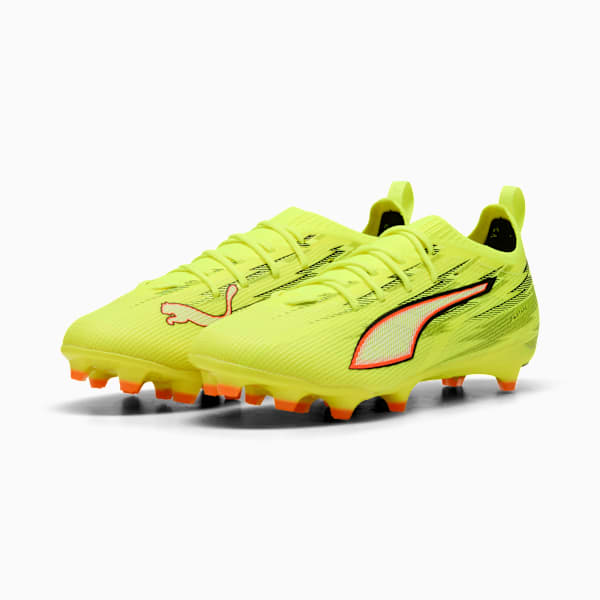 ULTRA 6 PRO FG/AG Football Boots Youth, Yellow Alert-PUMA Black-Glowing Red-Lime Squeeze, extralarge