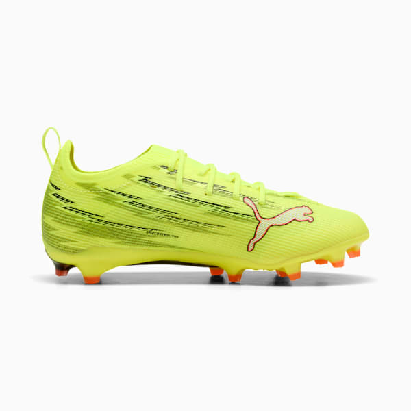 ULTRA 6 PRO FG/AG Football Boots Youth, Yellow Alert-PUMA Black-Glowing Red-Lime Squeeze, extralarge