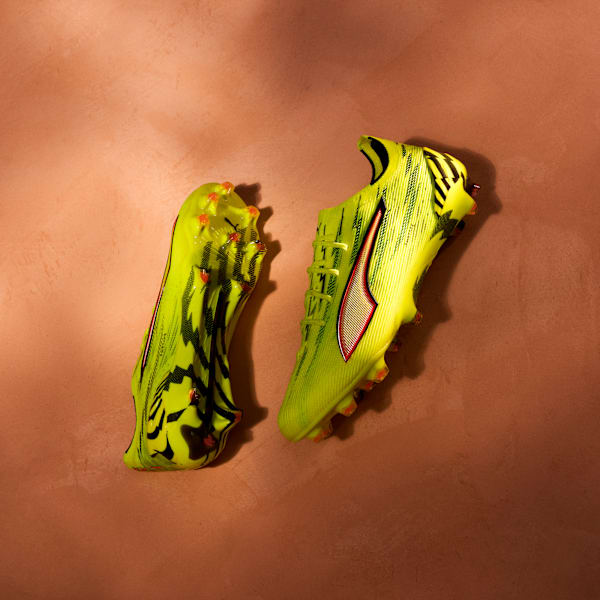 ULTRA 6 ULTIMATE Women's Firm Ground Soccer Cleats, Yellow Alert-PUMA Black-Glowing Red-Lime Squeeze, extralarge
