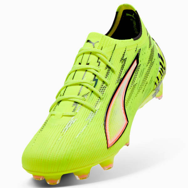 ULTRA 6 ULTIMATE FG Football Boots Women, Yellow Alert-PUMA Black-Glowing Red-Lime Squeeze, extralarge-GBR