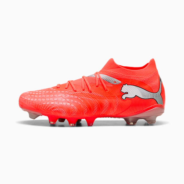 FUTURE 9 MATCH FG/AG Football Boots Unisex, Glowing Red-PUMA White-PUMA Black-PUMA Silver, extralarge-GBR