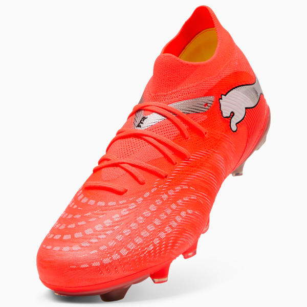 FUTURE 9 MATCH FG/AG Football Boots Unisex, Glowing Red-PUMA White-PUMA Black-PUMA Silver, extralarge-GBR