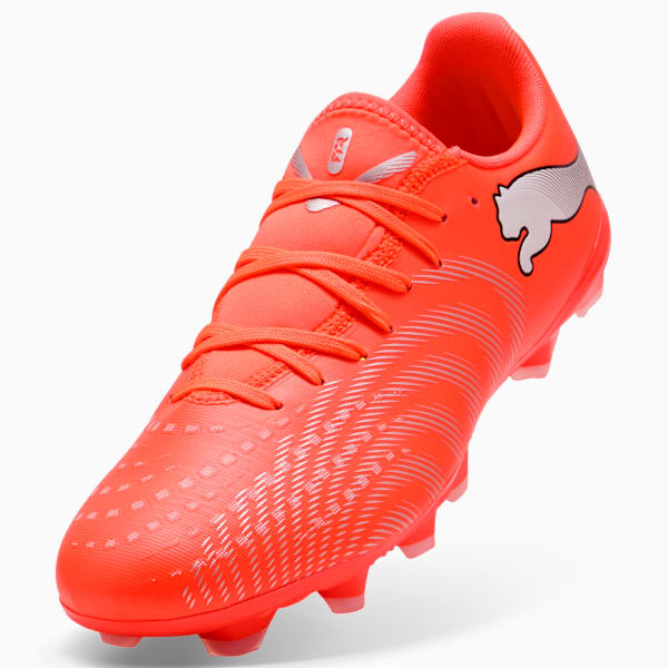 FUTURE 9 PLAY FG/AG Football Boots Unisex, Glowing Red-PUMA White-PUMA Black-PUMA Silver, extralarge-GBR