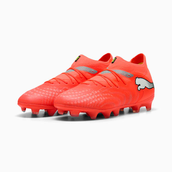 FUTURE 9 PRO FG/AG Football Boots Youth, Glowing Red-PUMA White-PUMA Black-PUMA Silver, extralarge-GBR