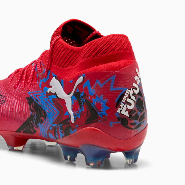 FUTURE 8 ULTIMATE PLAYMAKERS FG Football Boots Unisex, PUMA Red-PUMA Black-Ultra Blue-Pink Pixel, extralarge-GBR