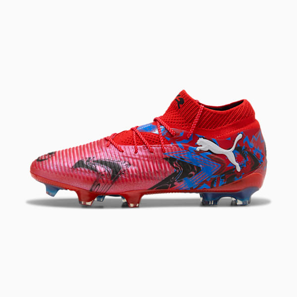 FUTURE 8 ULTIMATE PLAYMAKERS FG Football Boots Unisex, PUMA Red-PUMA Black-Ultra Blue-Pink Pixel, extralarge-GBR