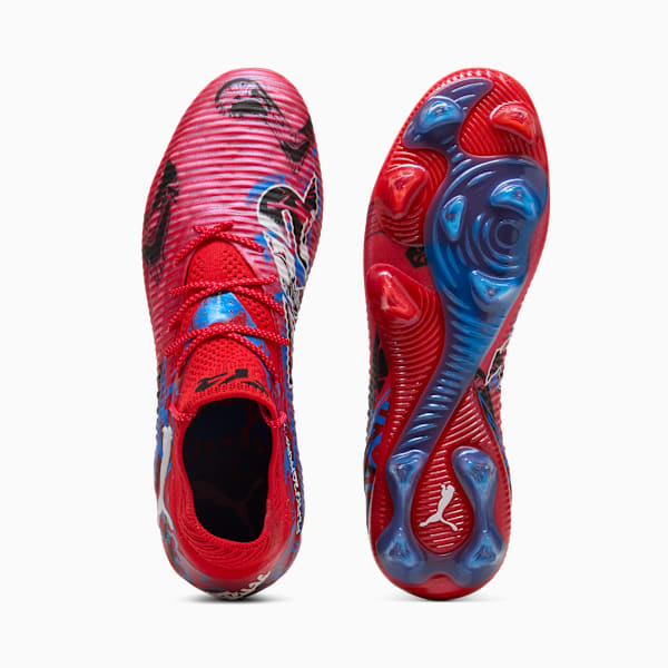 FUTURE 8 ULTIMATE PLAYMAKERS FG Football Boots Unisex, PUMA Red-PUMA Black-Ultra Blue-Pink Pixel, extralarge-GBR