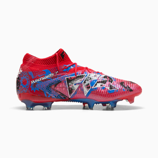 FUTURE 8 ULTIMATE PLAYMKR FG Unisex, PUMA Red-PUMA Black-Ultra Blue-Pink Pixel, extralarge