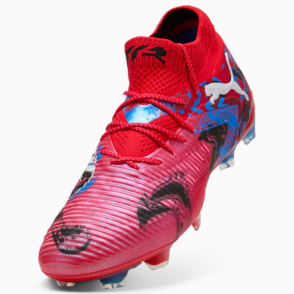 FUTURE 8 ULTIMATE PLAYMAKERS FG Football Boots Unisex, PUMA Red-PUMA Black-Ultra Blue-Pink Pixel, extralarge-GBR